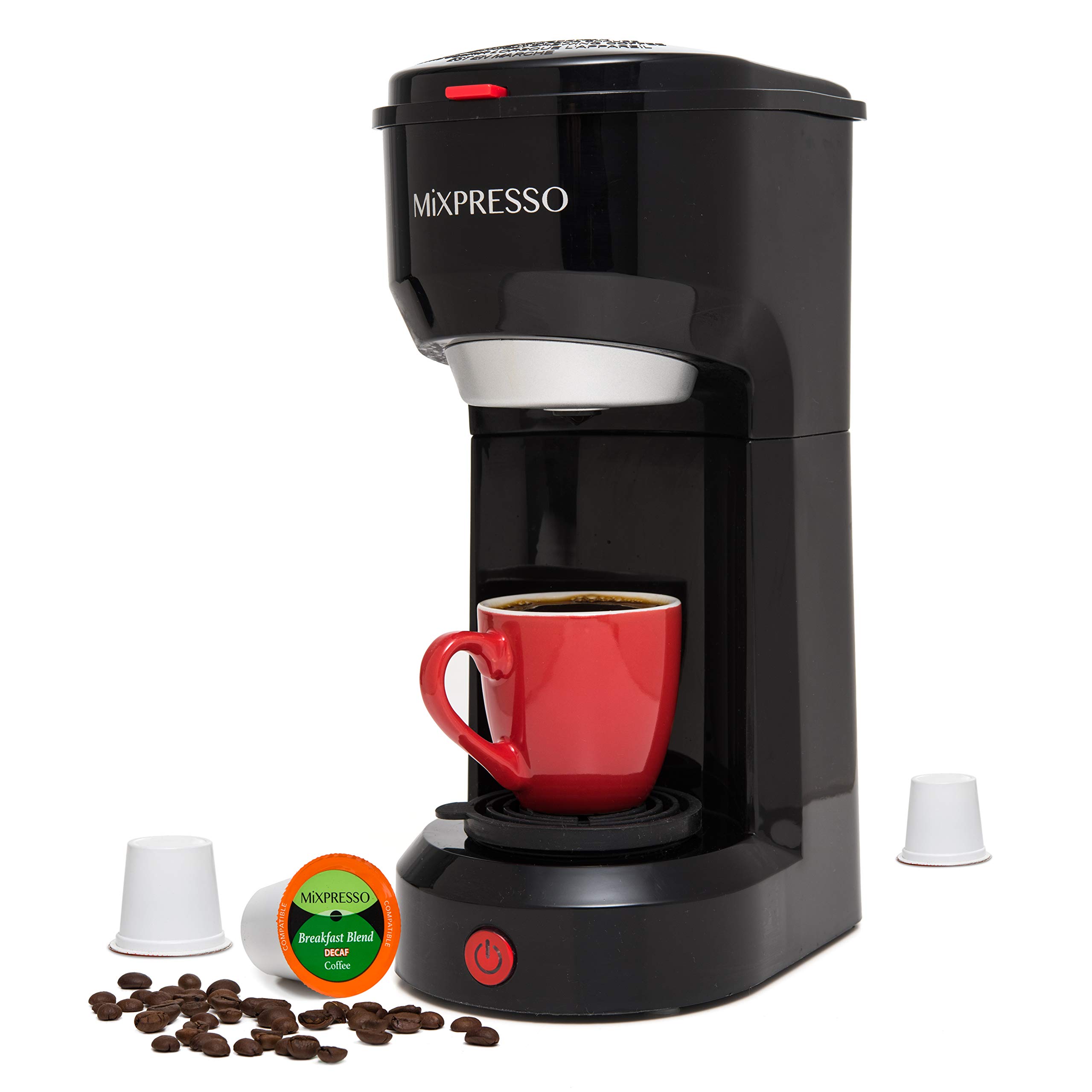 2 in 1 Coffee Brewer K-Cup Pods Compatible & Ground Coffee
