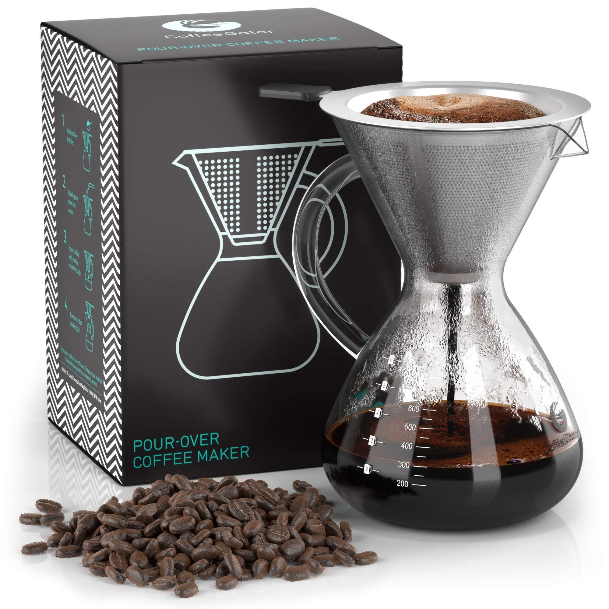 Pour Over Coffee Maker For Perfect Hand Drip Coffee