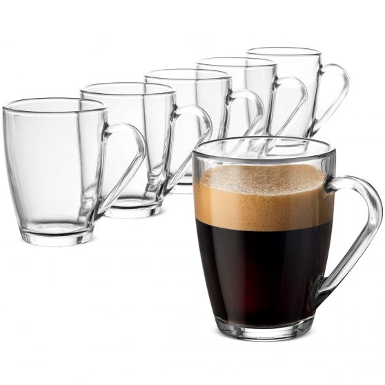 Bormioli Rocco Glass Coffee Mug Set