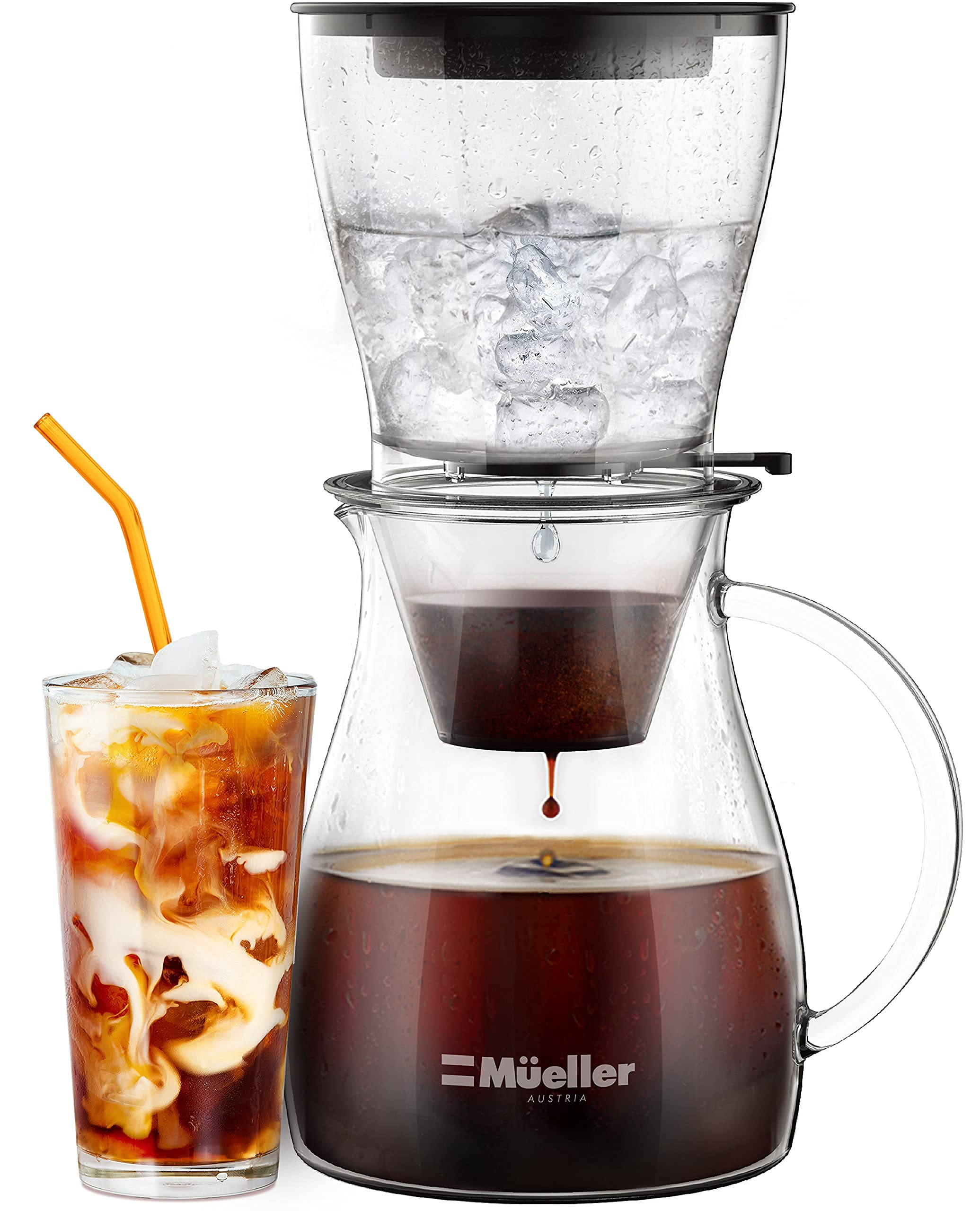 Smooth Cold Brew Coffee and Tea Maker Glass Carafe