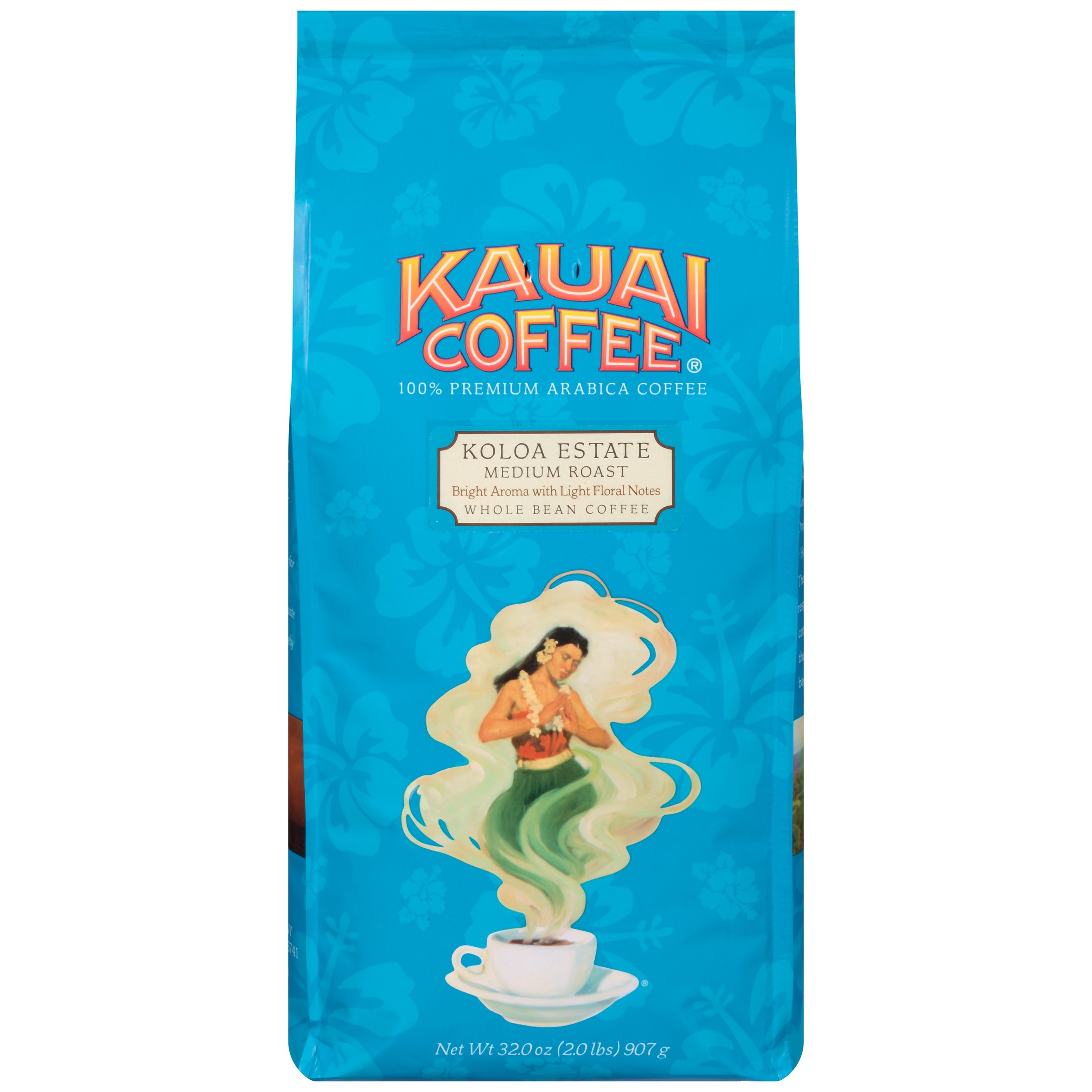 Kauai Whole Bean Coffee, Koloa Estate Medium Roast