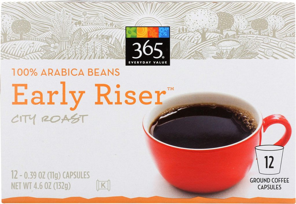 Coffee Early Riser City Roast Pods 12 Count