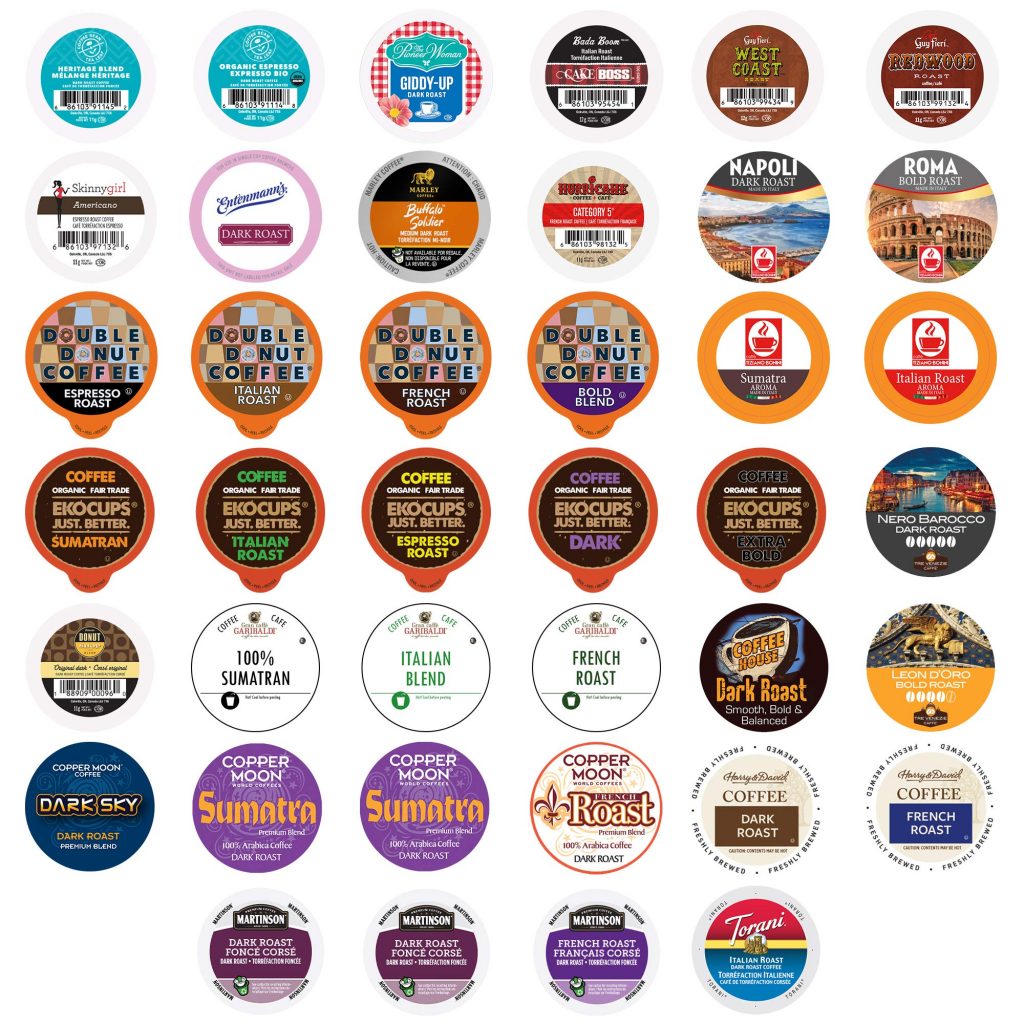 Perfect Samplers Dark Roast Coffee Pod Variety Pack