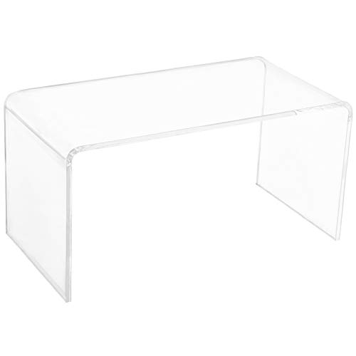 Long Rectangle All Acrylic 20mm Thick Waterfall Coffee Table