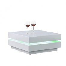 LED Light Modern Euro Coffee Table