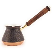 Turkish Greek Arabic Armenian Coffee Pot with Wood Handle