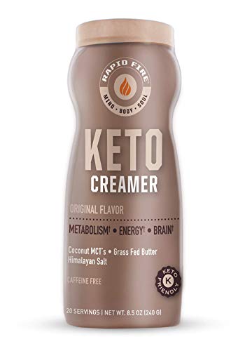 RAPID FIRE Ketogenic Creamer with MCT Oil for Coffee or Tea