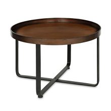 Kate and Laurel Zabel Modern Round Metal Coffee Table