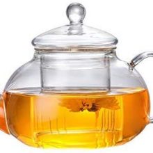 HKKAIS 33.8 Ounce / 1000ML Glass Teapot with Removable Infuser