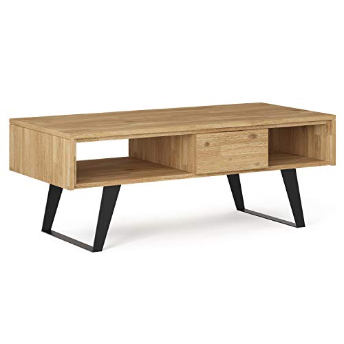 Industrial Coffee Table SOLID ACACIA WOOD and Metal