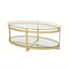 Clear Tempered Glass Round Coffee Table