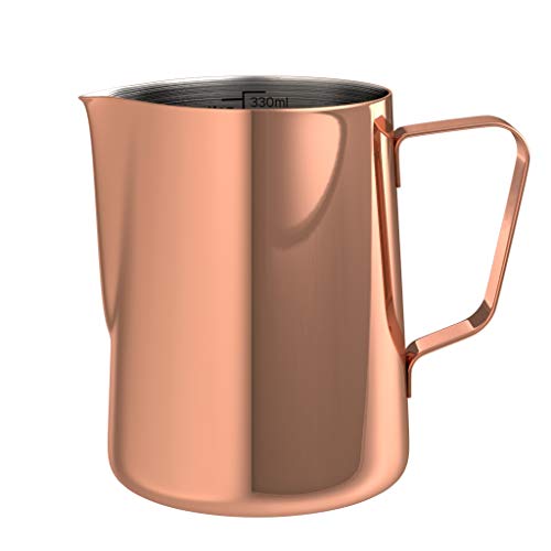 bonVIVO Muvo Stainless Steel Milk Jug With Copper Finish