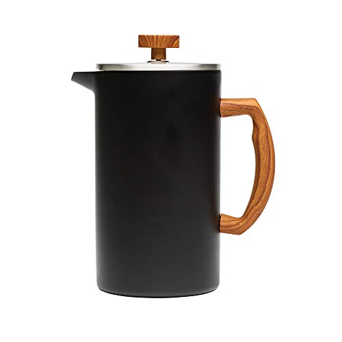 French Press Coffee Tea Maker Filtration with No Grounds