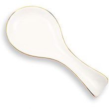 Ceramic Spoon Rest White Spoon Holder