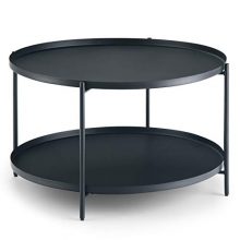 SIMPLIHOME Monet Modern Coffee Table in Black