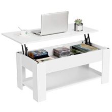 Coffee Table with Hidden Compartment and Shelf