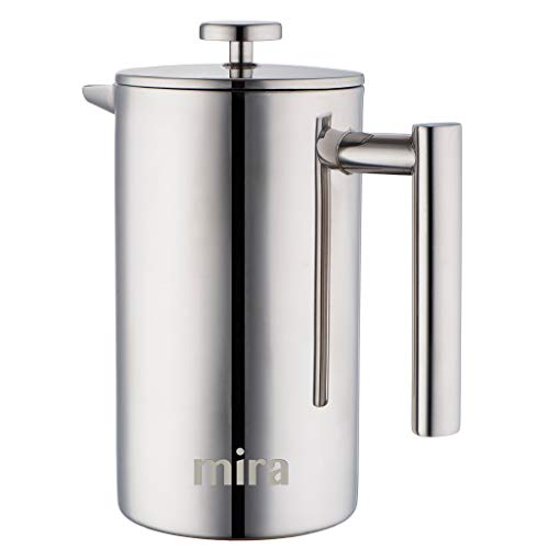French Press Coffee Maker Keeps Brewed Coffee or Tea Hot