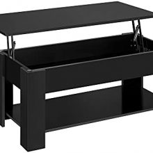 YAHEETECH Modern Wood Lift Top Coffee Table
