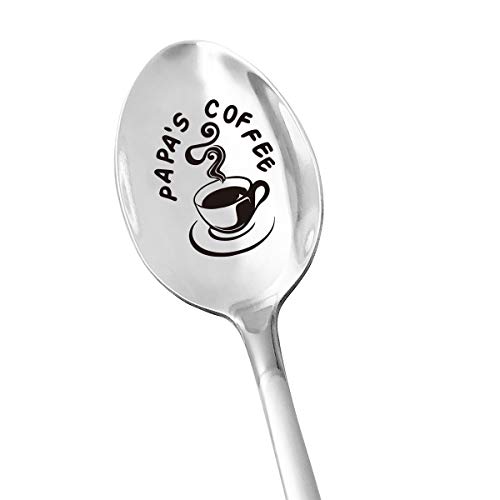 Papa's Coffee Engraved Spoon