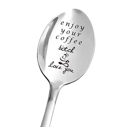 Funny Coffee Spoon Engraved Stainless Steel