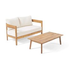 Christopher Knight Home Alina Outdoor Loveseat Set