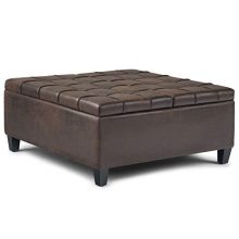 SIMPLIHOME Harrison 36 inch Wide Square Coffee Table