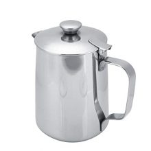Milk Frothing Pitcher Jug with Lid for Latte Coffee Art