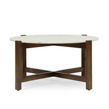 Coffee Table Smoke Brown + White