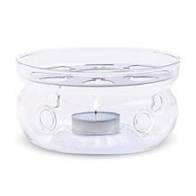 Teapot Warmer with Heat Proof Borosilicate Clear Glass