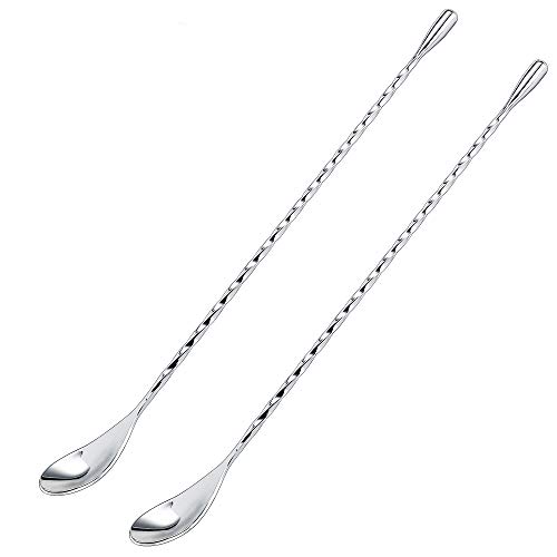 DIFENLUN 12 Inches Mixing Spoon Stainless Steel