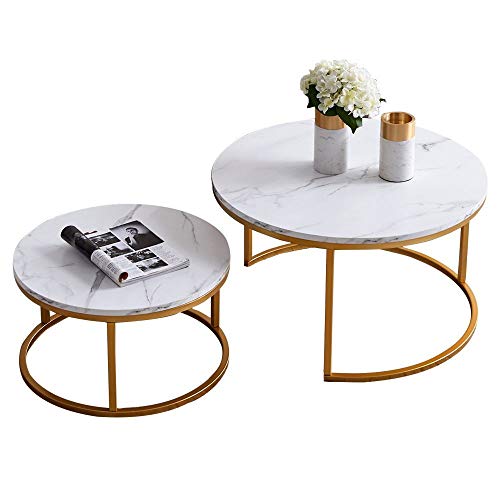 UNIE Modern Nesting Coffee Table Set of 2