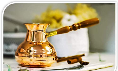 Engraved Gold Turkish Coffee Сopper Pot