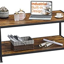 GreenForest Coffee Table Industrial Metal Frame