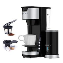 Single Serve Coffee Maker with Milk Frother