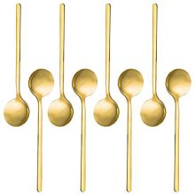 Gold Plated Stainless Steel Espresso Spoons