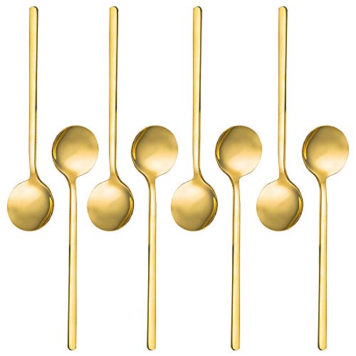 Gold Plated Stainless Steel Espresso Spoons