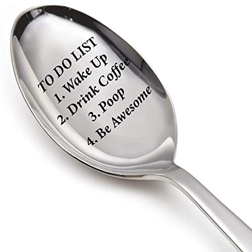 Engraved Coffee Spoon Coffee Lover Gift