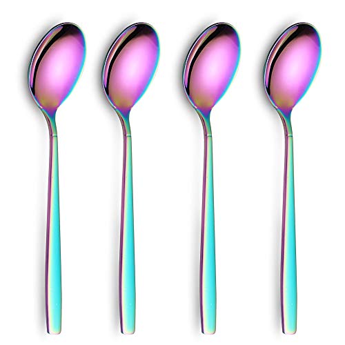Coffee Spoons Rainbow Teaspoons Dishwasher Safe