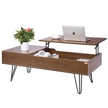 Lift Top Coffee Table with Partition