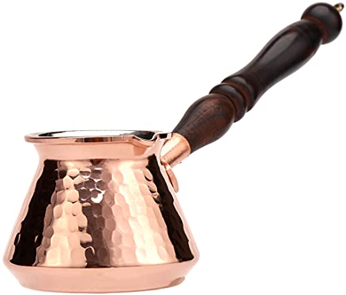 Turkish Greek Arabic Hammered Copper Coffee Pot Stovetop