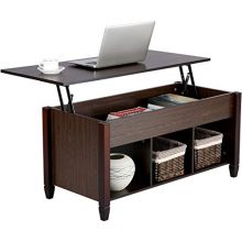 YAHEETECH Lift Top Coffee Table with Hidden Storage