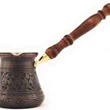 Thickest Solid Engraved Antique Copper Arabic Coffee Pot