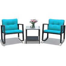 Rocking Chair Furniture Set w/Cushioned Seat