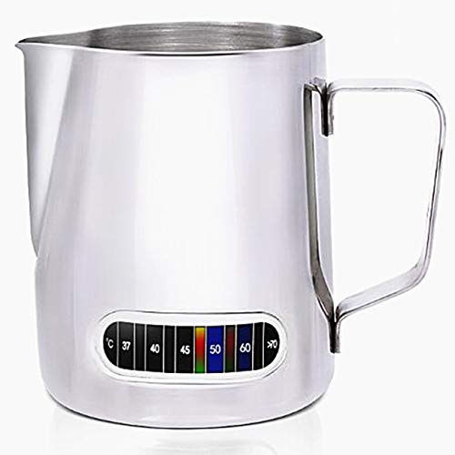 Milk Frothing Pitchers with Integrated Thermometer