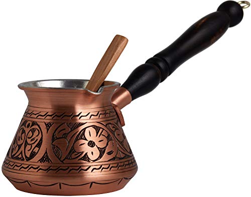 Turkish Greek Arabic Engraved Coffee Pot Stovetop Coffee Maker