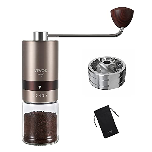 Manual Coffee Grinder with Portable Bag Adjustable Setting