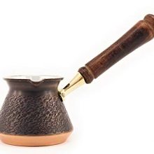 Turkish Greek Arabic Armenian Coffee Pot with Wood Handle