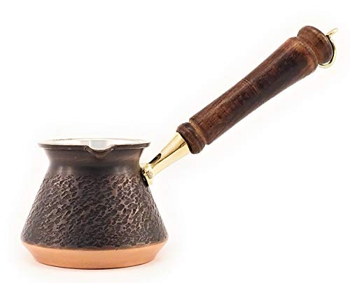 Turkish Greek Arabic Armenian Coffee Pot with Wood Handle