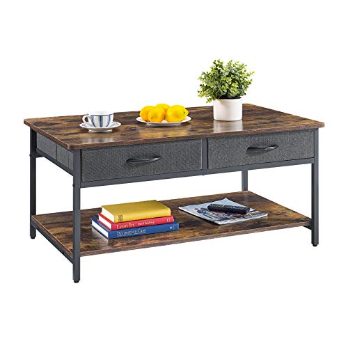 Mr IRONSTONE Coffee Table with Storage Drawers