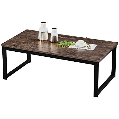 Aingoo Industrial Coffee Table for Living Room